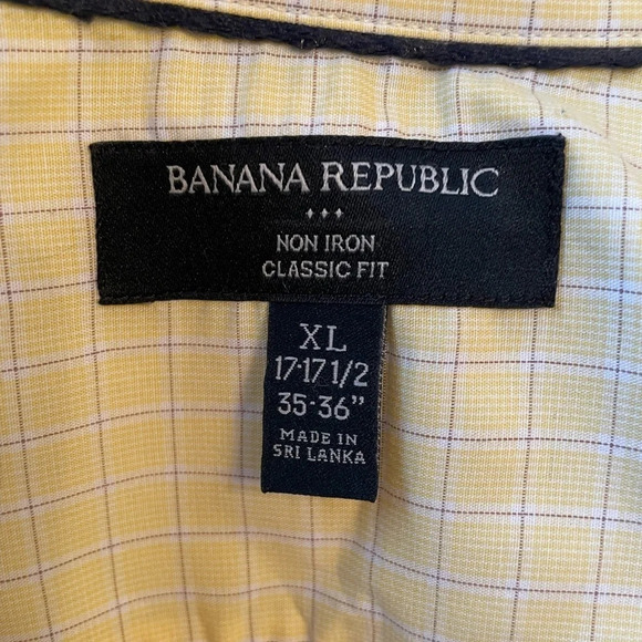 Banana Republic Mens Shirt Size XL Classic Fit Non Iron Long Sleeve Button Down - Picture 3 of 6
